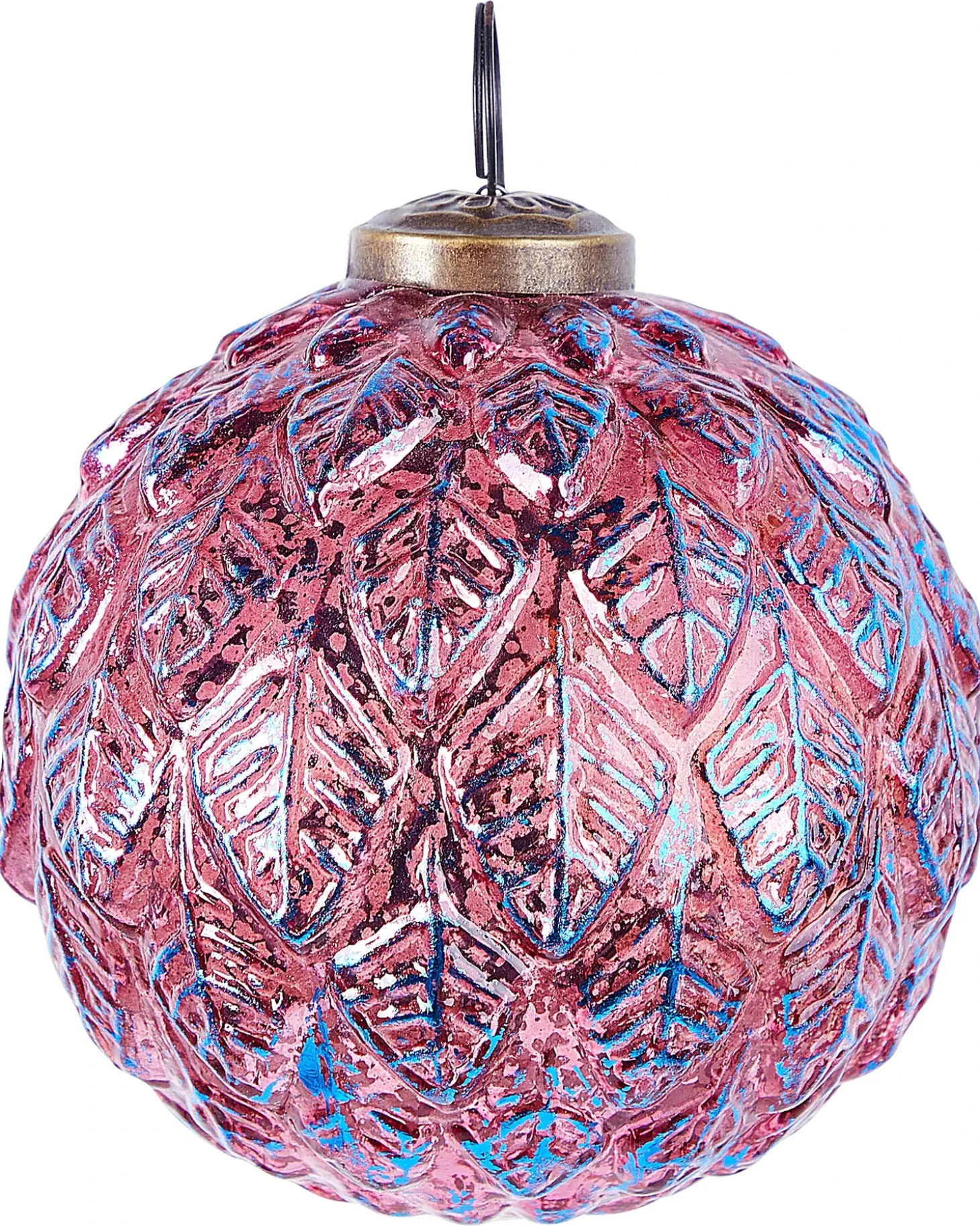 Sæt af 6 julekugler ASTRAL Glas Lyserød