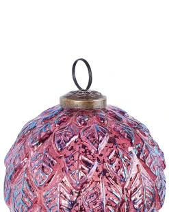Sæt af 6 julekugler ASTRAL Glas Lyserød