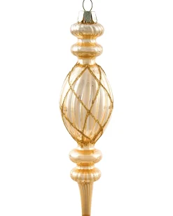 Sæt af 35 julekugler BLING Glas Guld