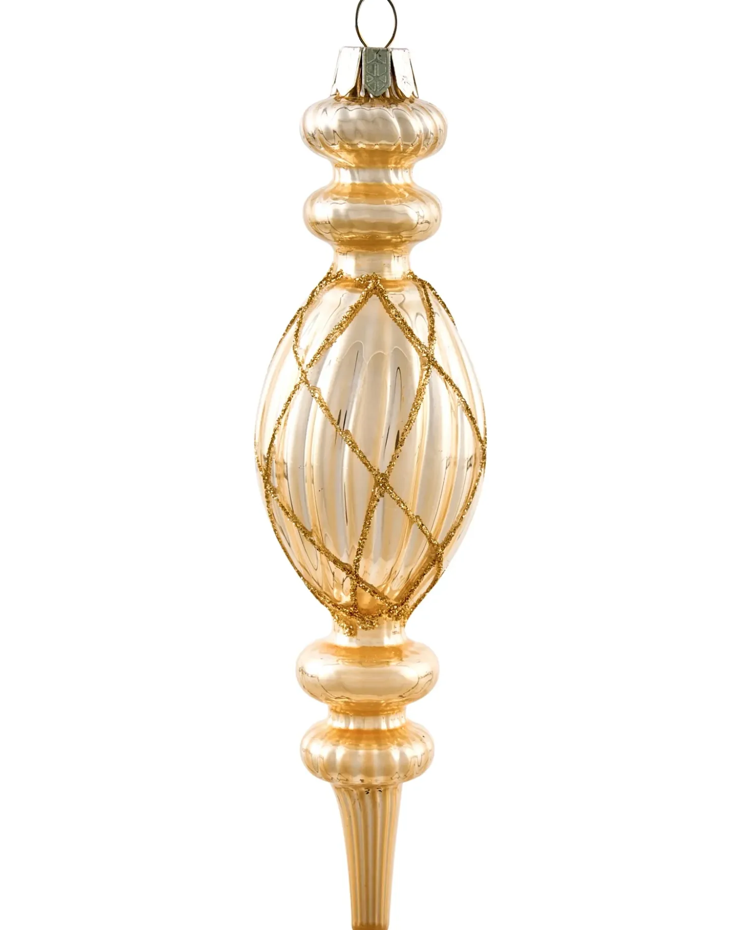 Sæt af 35 julekugler BLING Glas Guld