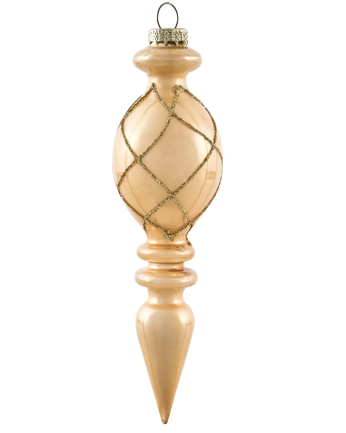 Sæt af 35 julekugler BLING Glas Guld