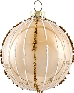Sæt af 35 julekugler BLING Glas Guld