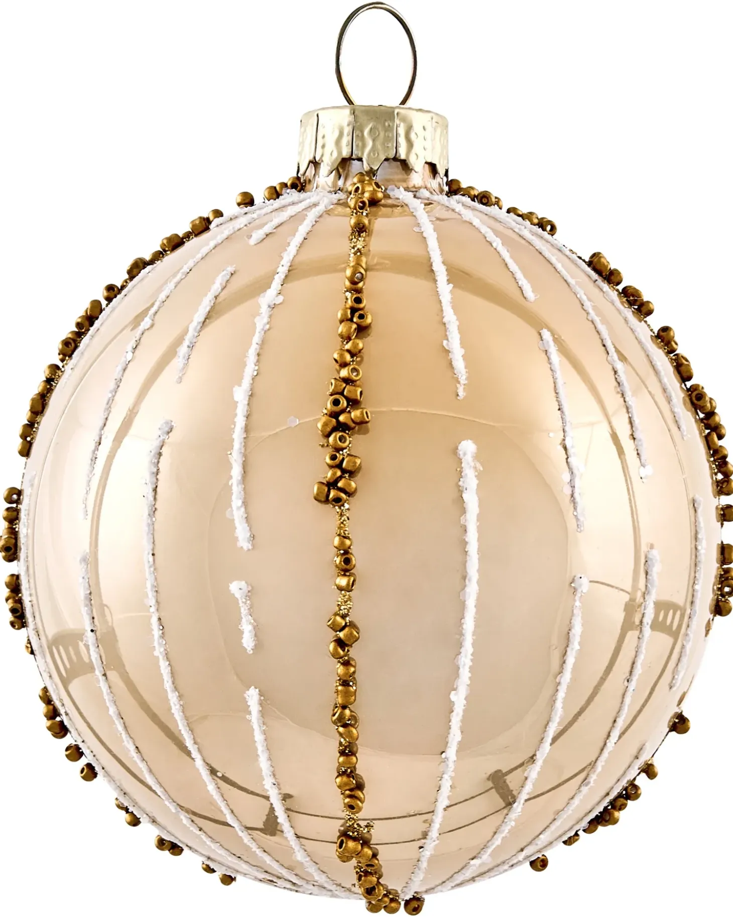 Sæt af 35 julekugler BLING Glas Guld
