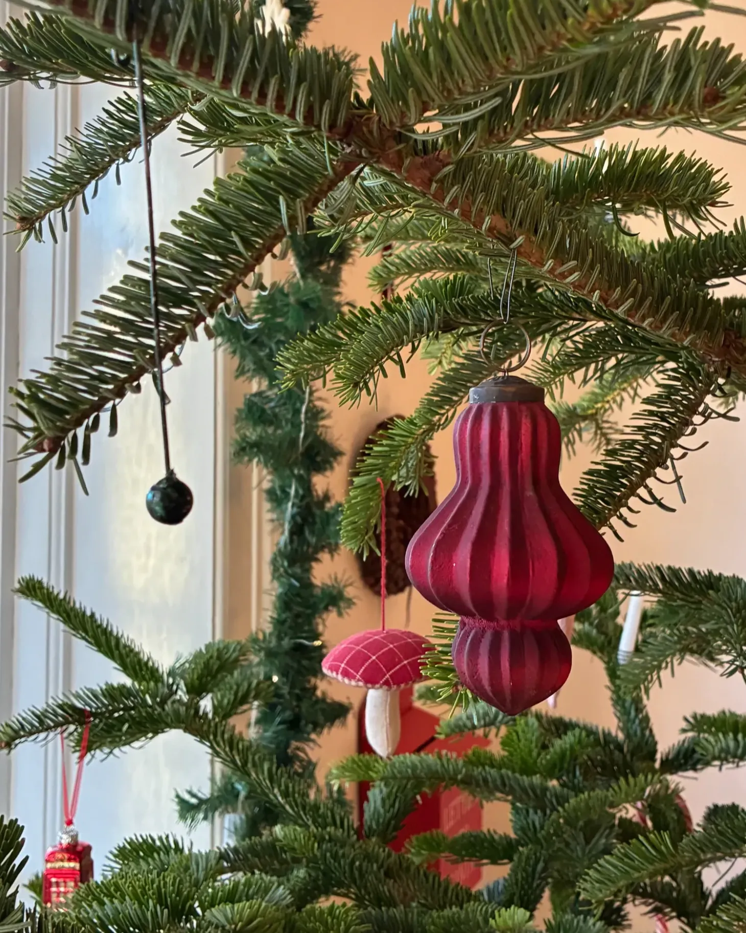 Sæt af 8 julekugler BRILLANT Glas Rød