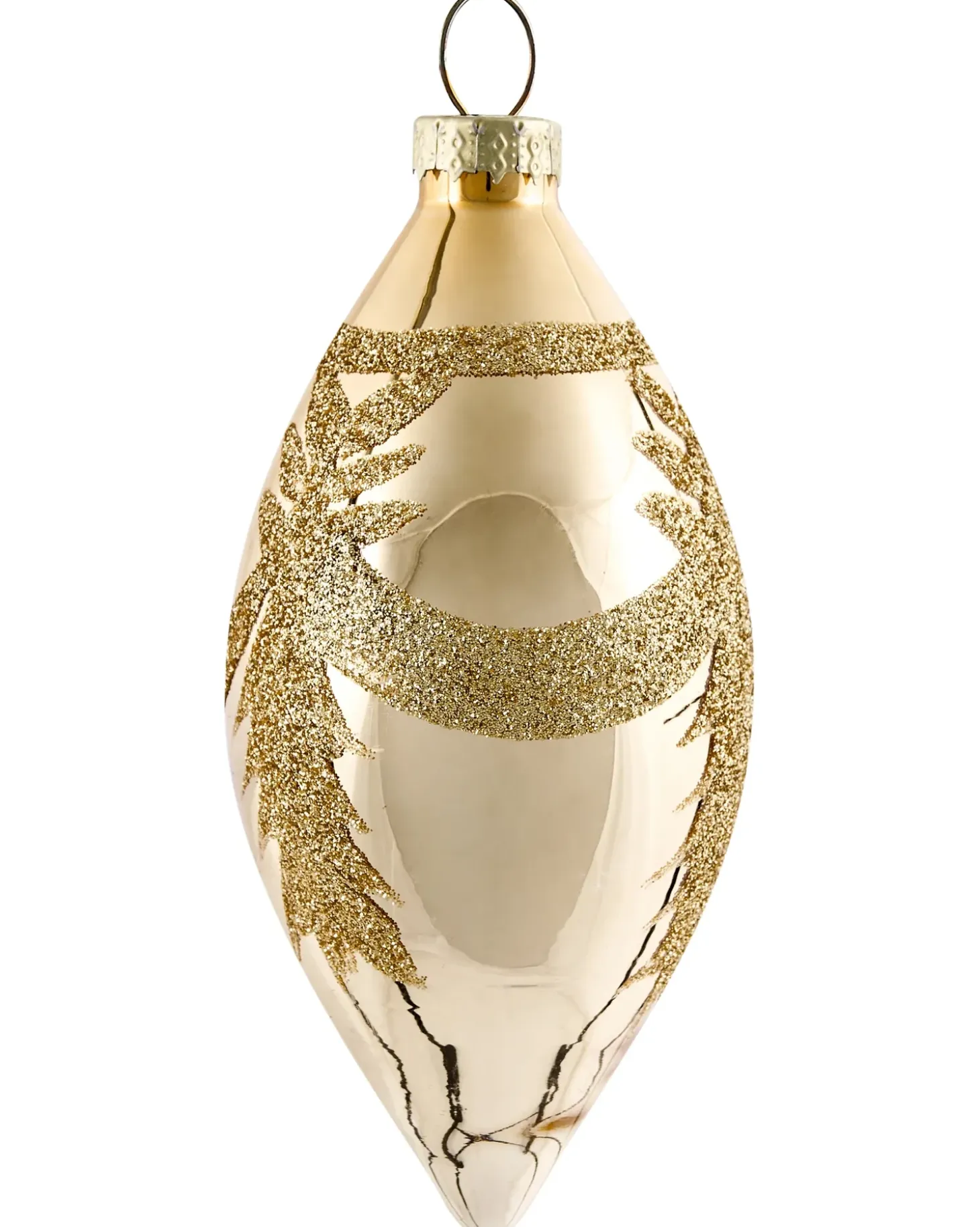 Sæt af 70 julekugler FLICKER Glas Guld