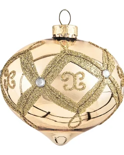 Sæt af 70 julekugler FLICKER Glas Guld