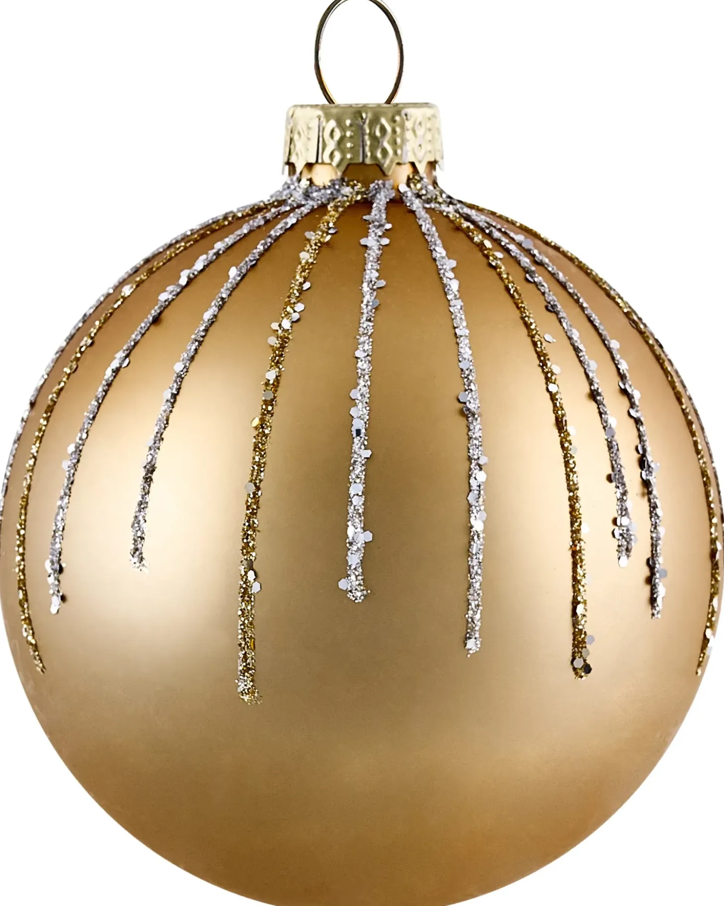 Sæt af 70 julekugler FLICKER Glas Guld