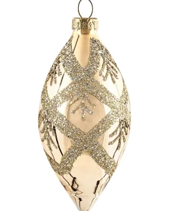 Sæt af 70 julekugler FLICKER Glas Guld