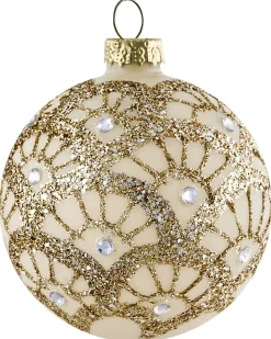 Sæt af 70 julekugler FLICKER Glas Guld