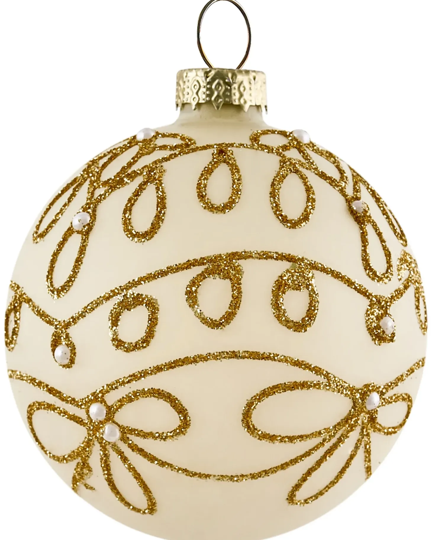 Sæt af 70 julekugler FLICKER Glas Guld