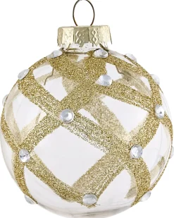 Sæt af 70 julekugler FLICKER Glas Guld