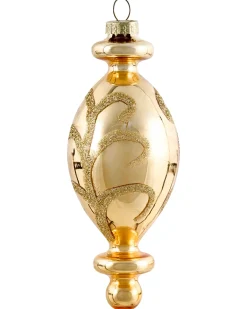 Sæt af 70 julekugler FLICKER Glas Guld