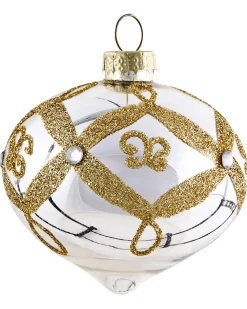 Sæt af 70 julekugler FLICKER Glas Guld