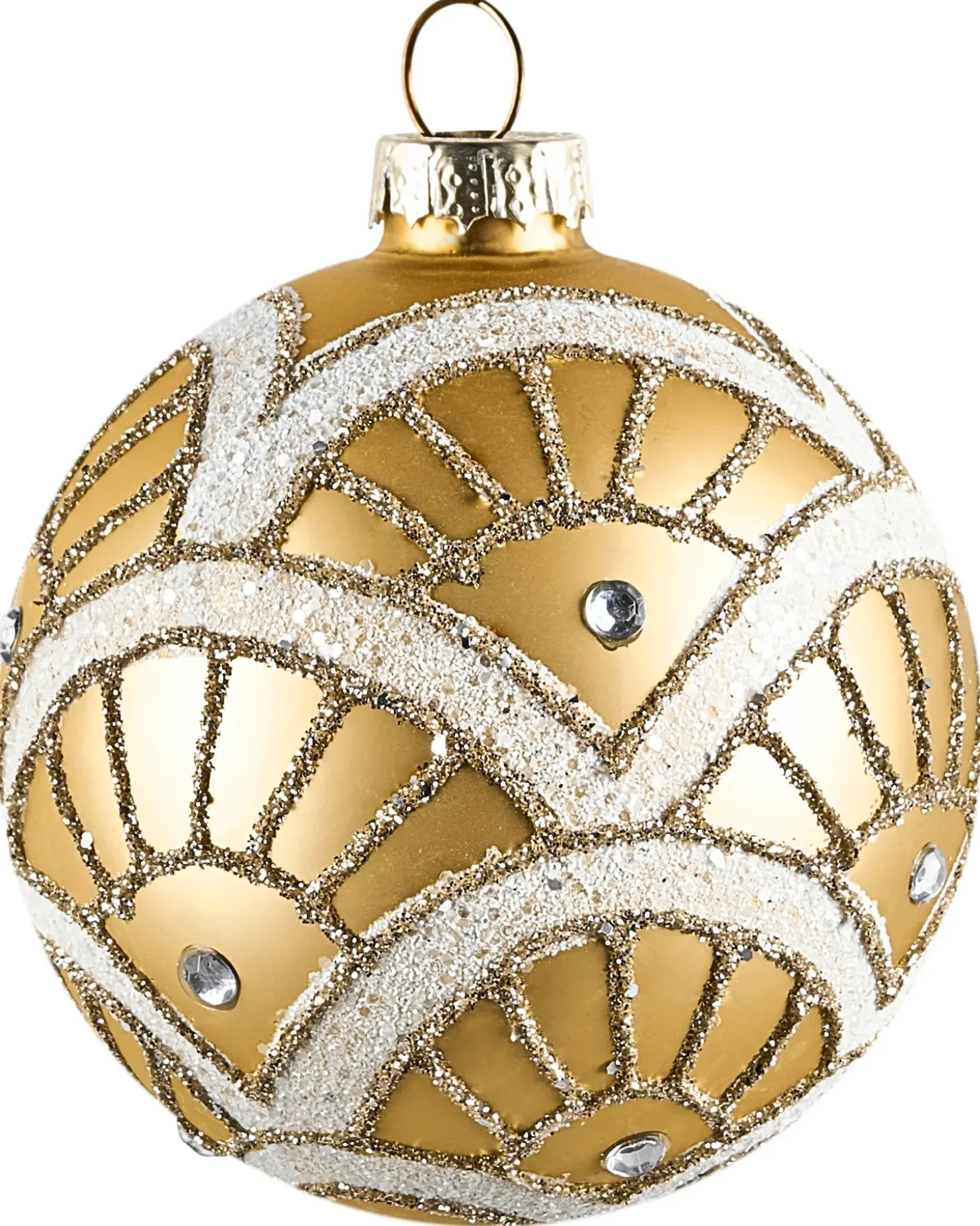 Sæt af 35 julekugler ICEDROP Glas Blå/Guld