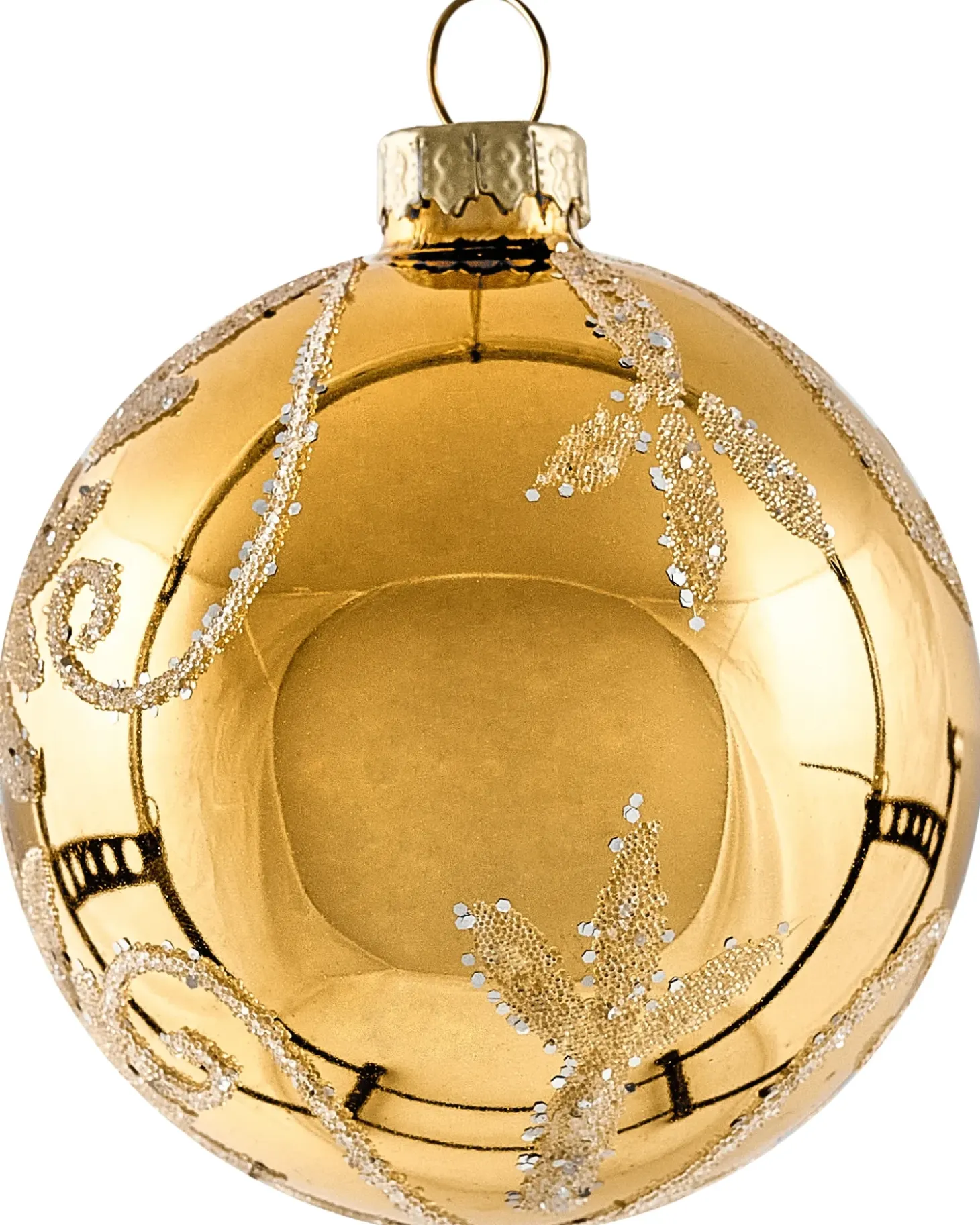 Sæt af 35 julekugler ICEDROP Glas Blå/Guld