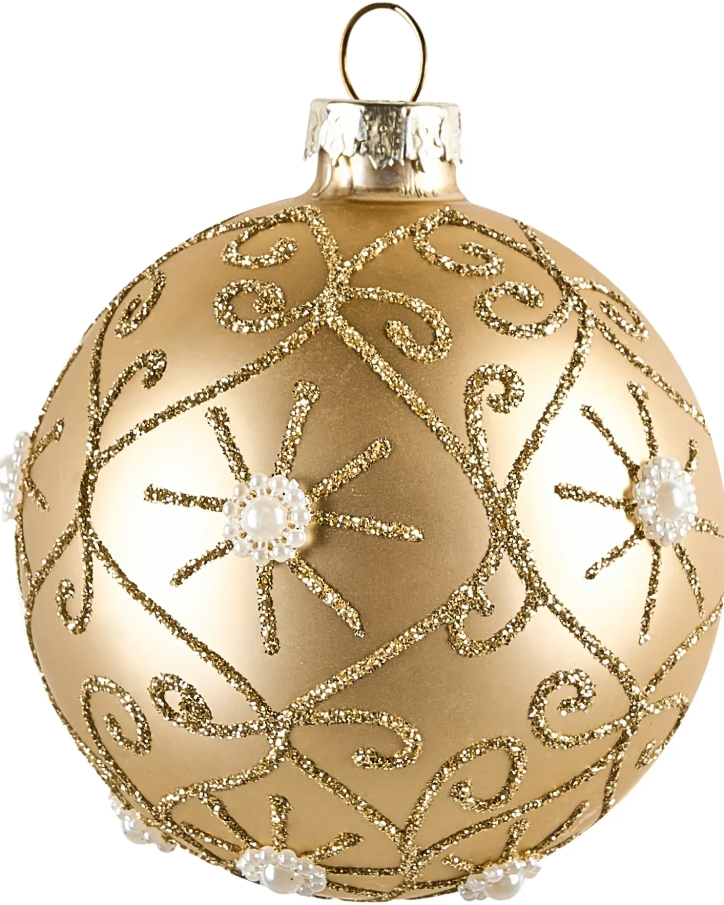 Sæt af 35 julekugler ICEDROP Glas Blå/Guld