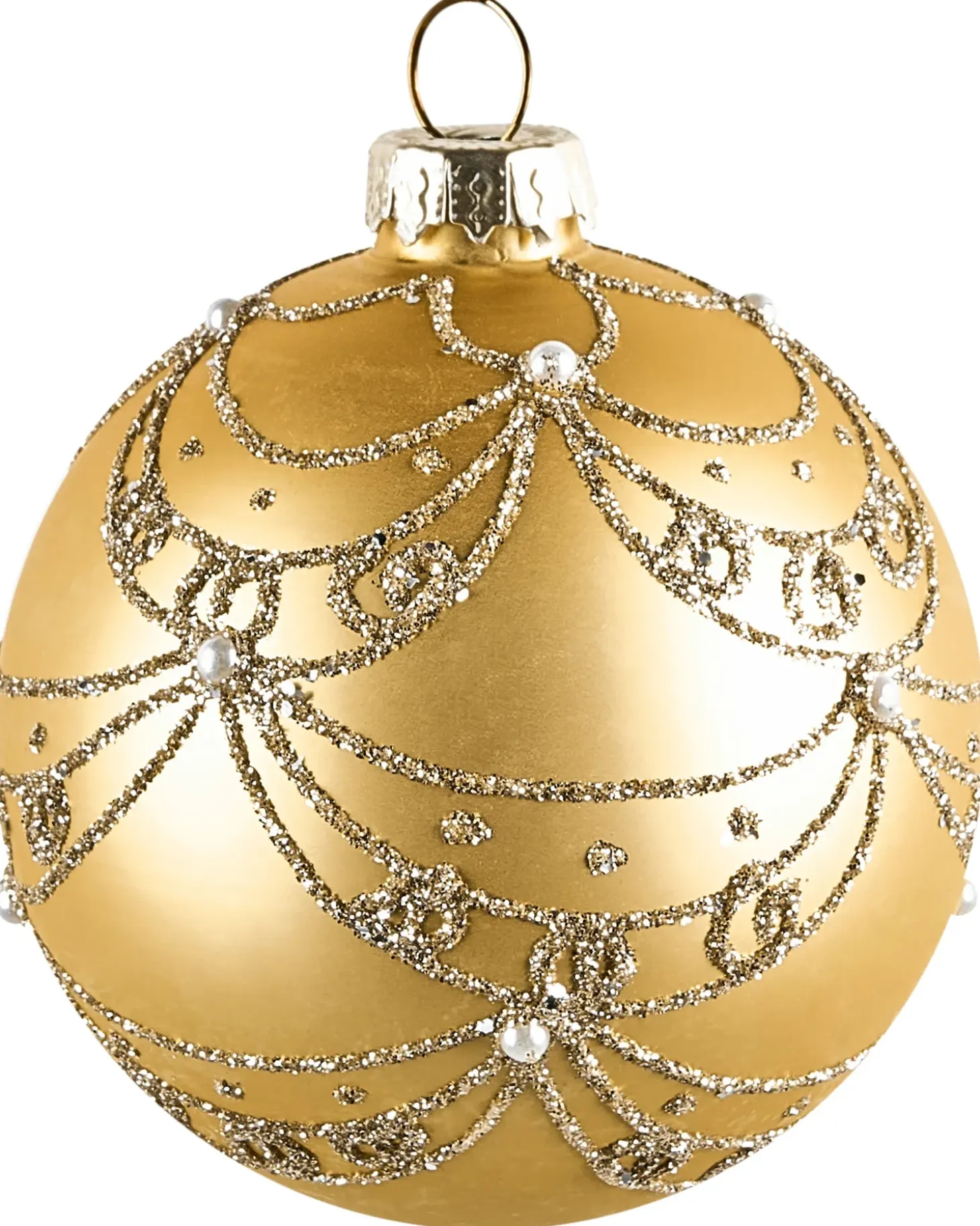 Sæt af 35 julekugler ICEDROP Glas Blå/Guld