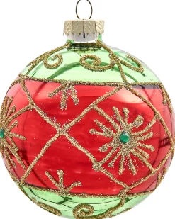 Sæt af 70 julekugler TWINKLE Glas Rood/groen