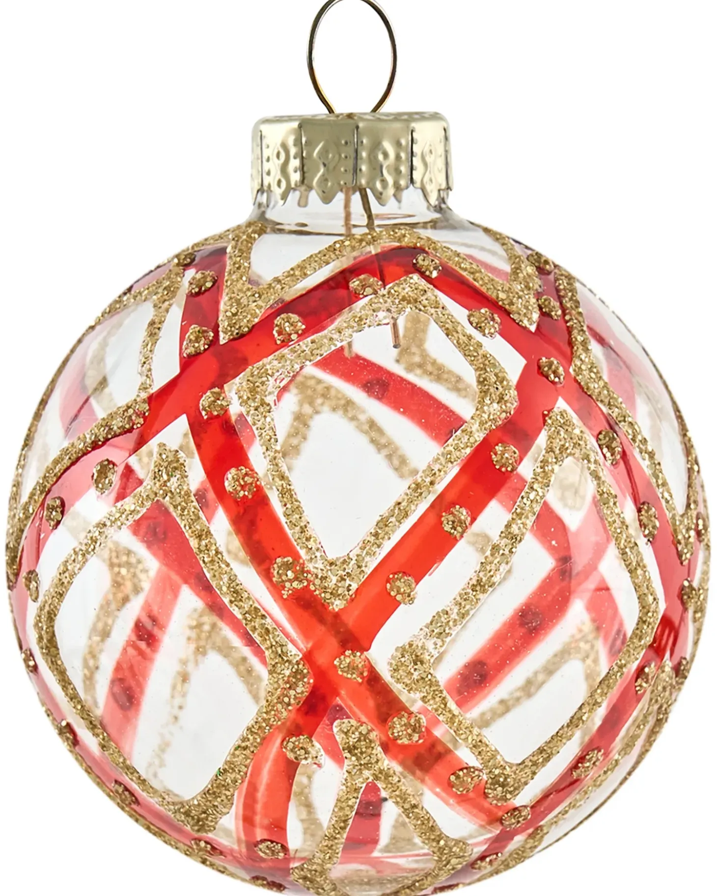 Sæt af 70 julekugler TWINKLE Glas Rood/groen