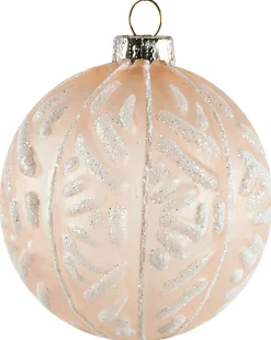 Sæt af 24 julekugler WINTERLIGHT Glas Rosa guld