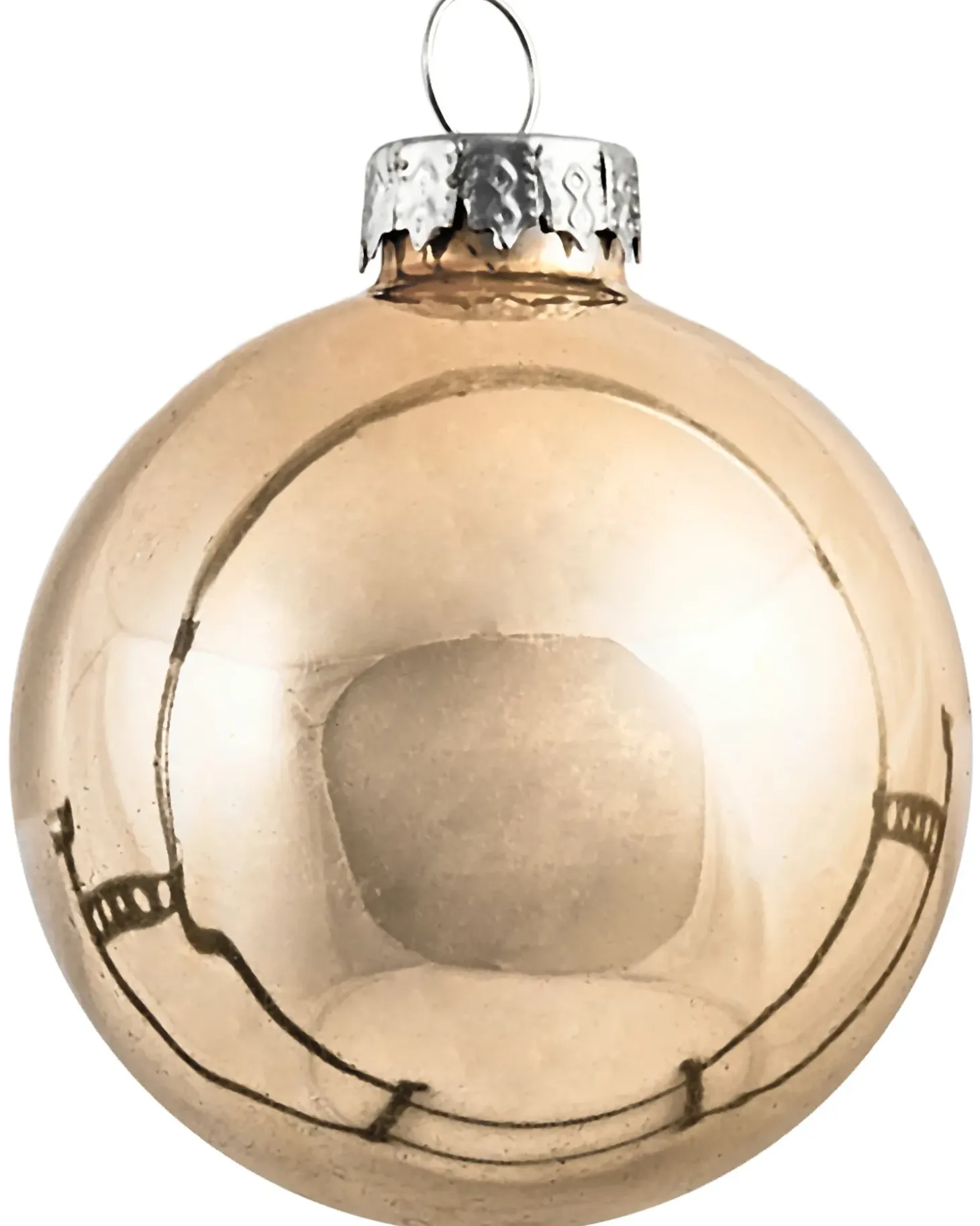 Sæt af 24 julekugler WINTERLIGHT Glas Rosa guld