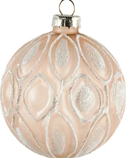 Sæt af 24 julekugler WINTERLIGHT Glas Rosa guld