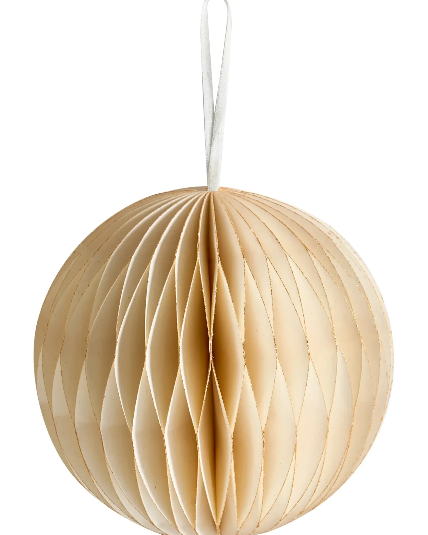 Sæt af 20 julepynt til juletræet JOLSTRA Papir Beige