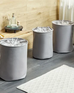 Sæt af 3 kurve ARCHA Bomuld Grå