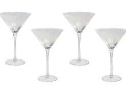 Sæt af 4 martini glas MORGANITE 220 ml Transparent