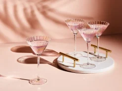Sæt af 4 martini glas MORGANITE 220 ml Transparent