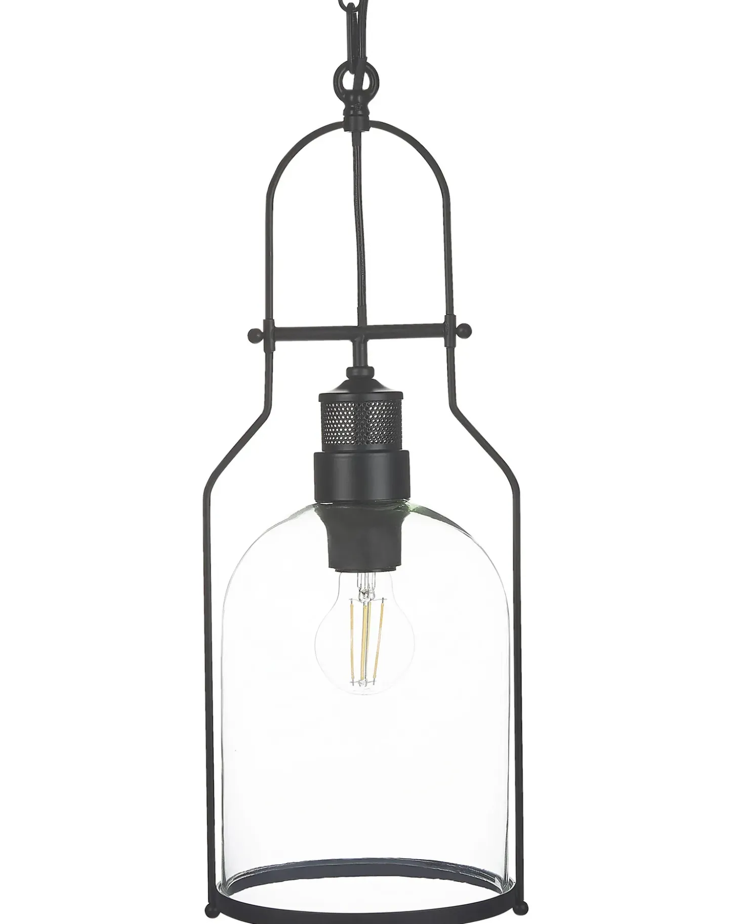 Sæt af 2 pendel lamper BASHILO Metal Sort