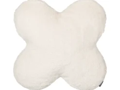 Sæt af 2 pyntepuder ACHILLEA Kunstig pels 54 x 54 cm Beige Ensfarvet