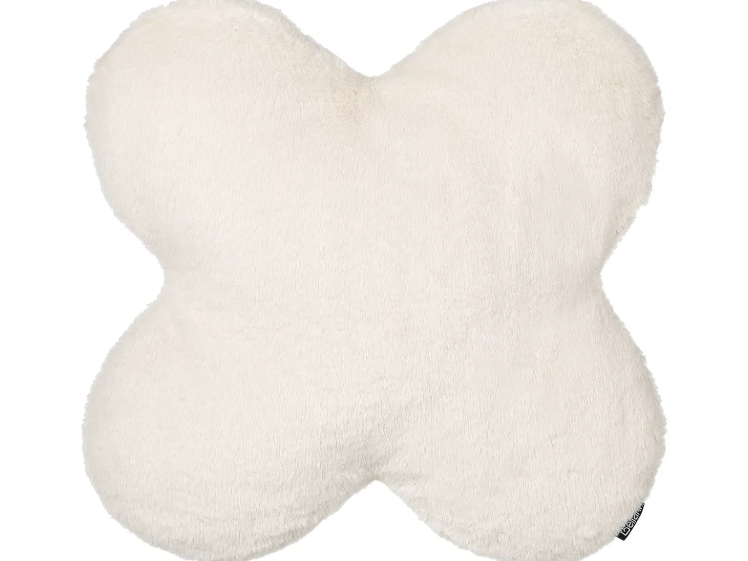 Sæt af 2 pyntepuder ACHILLEA Kunstig pels 54 x 54 cm Beige Ensfarvet