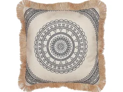 Sæt af 2 pyntepuder AGRIMONY 45 x 45 cm Sort Orientalsk mønster