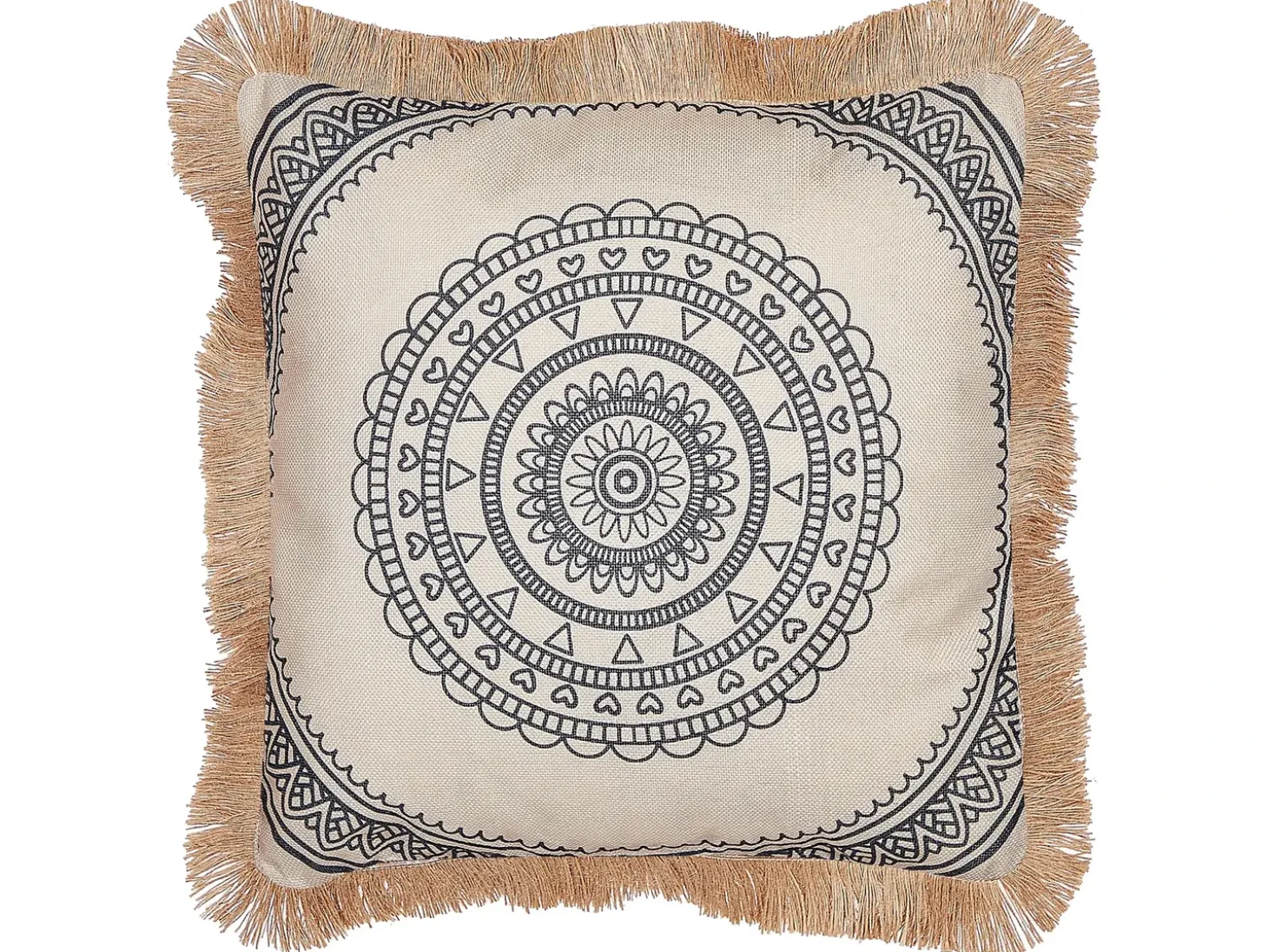 Sæt af 2 pyntepuder AGRIMONY 45 x 45 cm Sort Orientalsk mønster