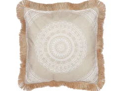 Sæt af 2 pyntepuder AGRIMONY 45 x 45 cm Beige Orientalsk mønster
