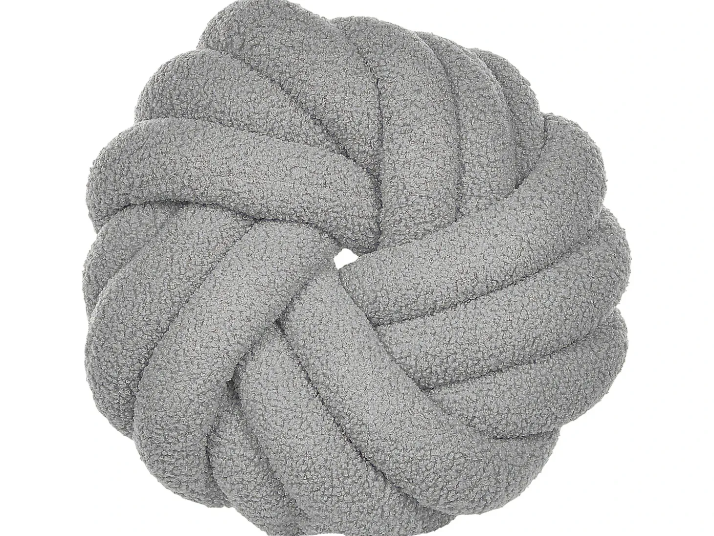 Sæt af 2 pyntepuder AKOLA Boucle 31 x 31 cm Grå Ensfarvet