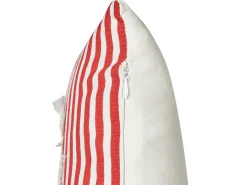 Sæt af 2 pyntepuder ALSINE Bomuld 30 x 50 cm Rød Stribet mønster