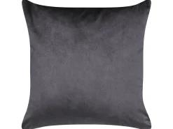 Sæt af 2 pyntepuder ALYSSUM Velour 45 x 45 cm Grå Trellis-mønster