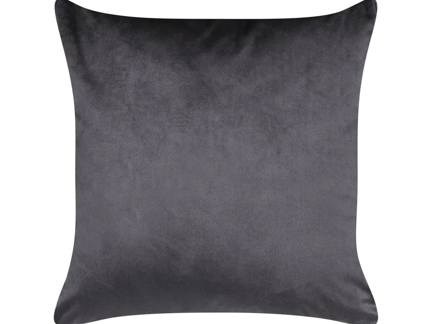 Sæt af 2 pyntepuder ALYSSUM Velour 45 x 45 cm Grå Trellis-mønster