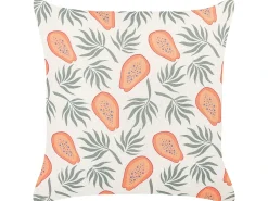 Sæt af 2 pyntepuder AVENS 45 x 45 cm Multifarvet Plante mønster