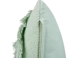 Sæt af 2 pyntepuder BACOPA Bomuld 45 x 45 cm Grøn Chevronmønster