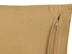 Sæt af 2 pyntepuder BANYAN Bomuld 45 x 45 cm Sand Beige Geometrisk mønster