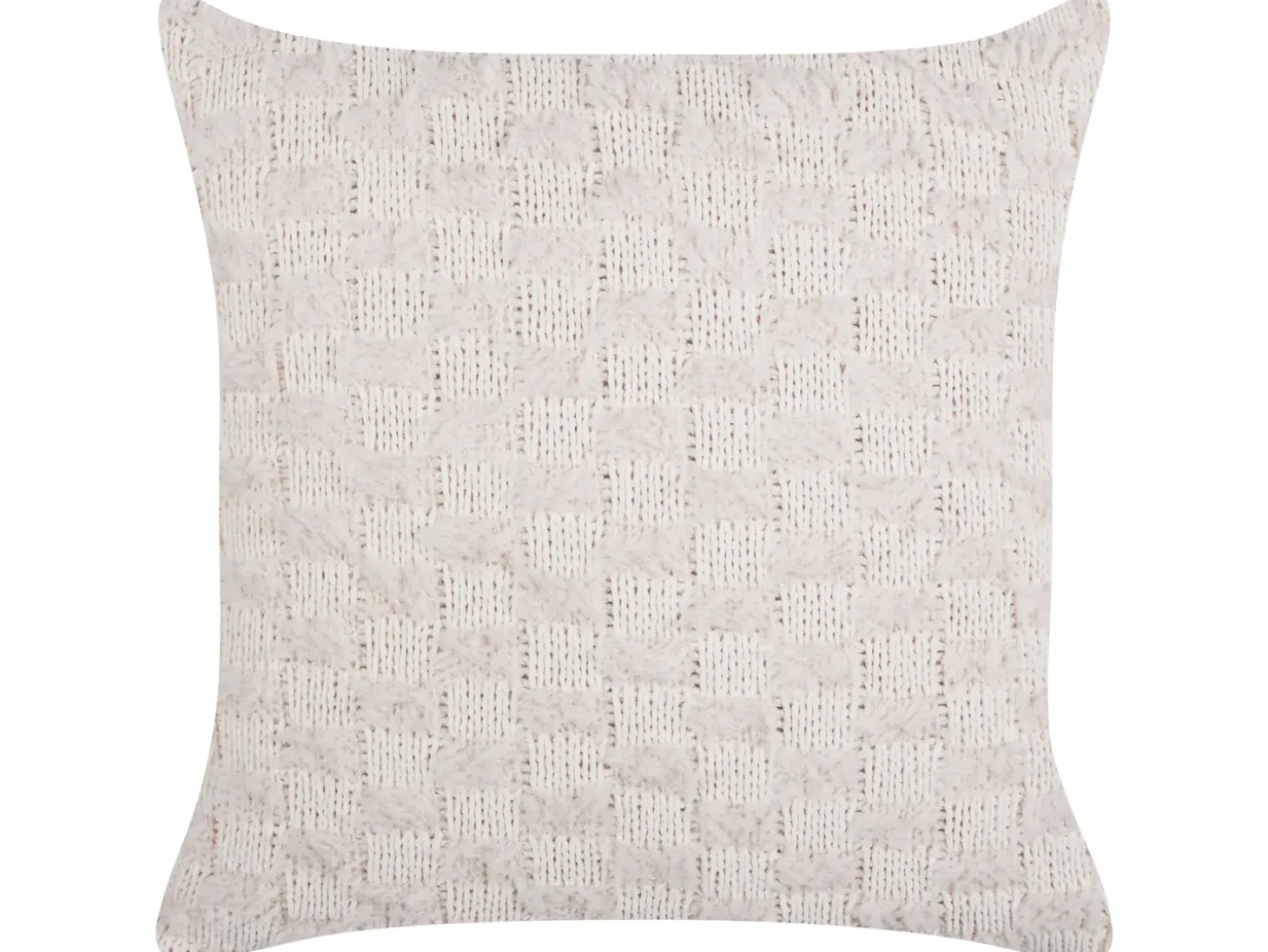 Sæt af 2 pyntepuder BASALIM 45 x 45 cm Beige Ensfarvet