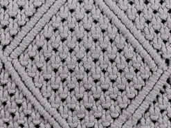 Sæt af 2 pyntepuder BESHAM Bomuld 45 x 45 cm Grå Geometrisk mønster