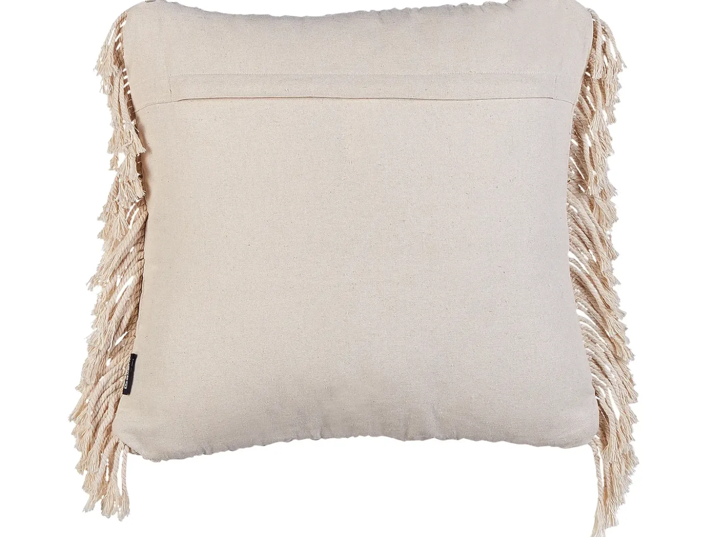 Sæt af 2 pyntepuder BESHAM Bomuld 45 x 45 cm Lys Beige Geometrisk mønster