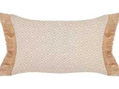 Sæt af 2 pyntepuder BOATH 30 x 50 cm Beige Ensfarvet