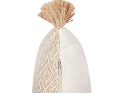 Sæt af 2 pyntepuder BOATH 30 x 50 cm Beige Ensfarvet