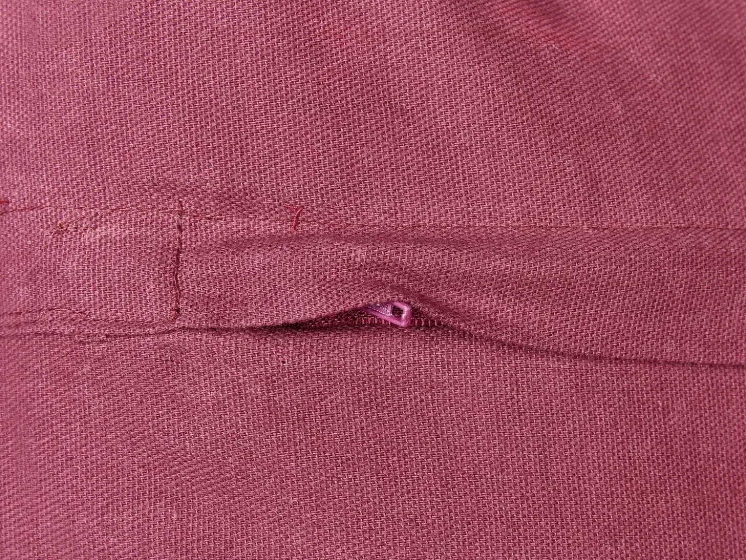 Sæt af 2 pyntepuder CADETIA Bomuld 45 x 45 cm Bordeaux Ensfarvet