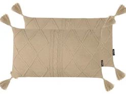 Sæt af 2 pyntepuder CAESIA Bomuld 30 x 50 cm Beige Ensfarvet